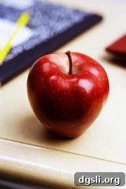 Apple on Desk